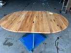 Eiken eet tafel rond, Ophalen, 100 tot 150 cm, Nieuw, Vijf personen of meer
