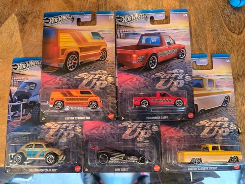 Hotwheels Surf's Up set - Caddy - Baja - etc etc 1:64, Hobby en Vrije tijd, Modelauto's | Overige schalen, Nieuw, Auto, Ophalen of Verzenden