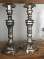 Twee mooie antieke kandelaars, Ophalen of Verzenden, Koper of Brons