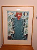 Mistral 1987 - Bjørn T. Hansen zeefdruk, Antiek en Kunst, Kunst | Litho's en Zeefdrukken, Ophalen