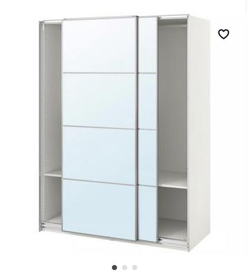 Ikea spiegelkast met schuifdeur wit