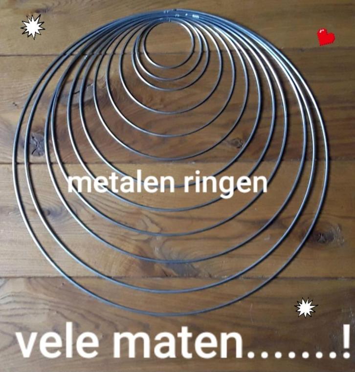 Vele maten metalen ringen - 2,6 cm t/m 120 cm - vanaf €1,00, Hobby en Vrije tijd, Knutselen, Nieuw, Materiaal, Ophalen of Verzenden