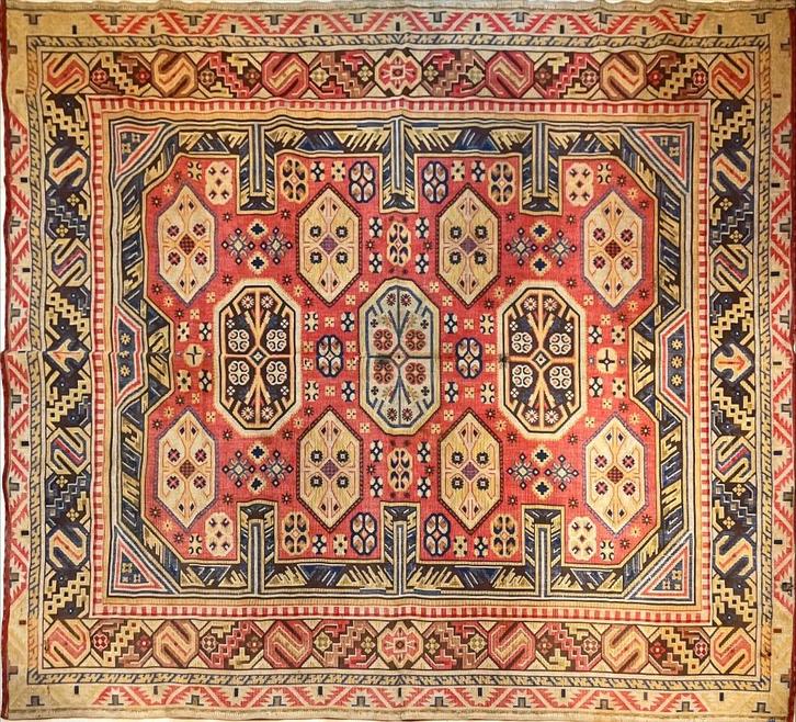 Wandkleed Koptisch, uniek, handgeweven 134x154 cm antiek, Antiek en Kunst, Antiek | Kleden en Textiel, Ophalen of Verzenden