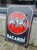 Bacardi emaille bord topstaat, Ophalen of Verzenden, Zo goed als nieuw, Reclamebord