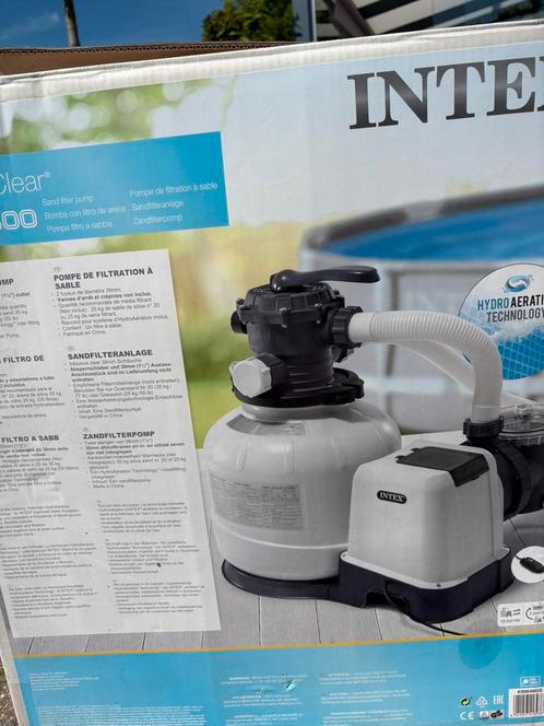 Intex Crystal Clear zandfilterinstallatie 8 m3 met garantie!, Tuin en Terras, Zwembad-toebehoren, Ophalen