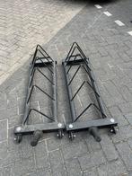 2 x bumper plate rekken bumperplates, Sport en Fitness, Ophalen, Halterschijven, Gebruikt, Met wielen