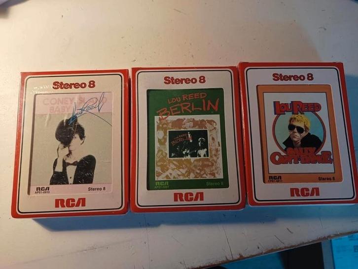 Lou Reed Stereo 8 track Cassettes, Cd's en Dvd's, Cassettebandjes, Nieuw in verpakking, Origineel, Rock en Metal, 2 t/m 25 bandjes