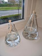 Set van 2 glazen olielampen, Ophalen, Overige materialen, Minder dan 25 cm