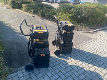 DeWalt Opbergkoffers + Trolley per set beschikbaar voor biedingen