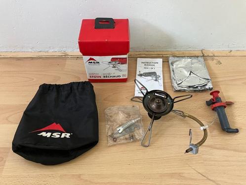 MSR Whisperlite multifuel brander incl 2 MSR flessen, Caravans en Kamperen, Kampeeraccessoires, Zo goed als nieuw, Ophalen