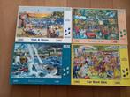 4 Hop puzzels 1000 + 4 puzzels, Ophalen of Verzenden, 500 t/m 1500 stukjes, Gebruikt, Legpuzzel