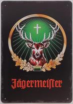 Jagermeister logo hert kleur reclamebord van metaal wandbord, Verzamelen, Merken en Reclamevoorwerpen, Reclamebord, Info@deconoord.nl