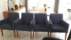 eetkamerstoelen (fauteuils), Blauw, Vier, Modern, Gebruikt