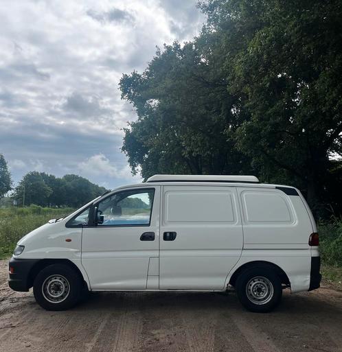 Mitsubishi l400 turbo 1999 Wit, Caravans en Kamperen, Campers, Particulier, Buscamper of Camperbus, Diesel, Ophalen
