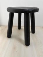 Zwarte, zware houten kruk van IKEA, Ophalen, Zwart, Zo goed als nieuw, Eén