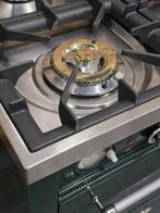 Luxe Fornuis Boretti 70cm groen + rvs 4 pits 1 oven, Witgoed en Apparatuur, Fornuizen, 60 cm of meer, Zo goed als nieuw, Energieklasse A of zuiniger