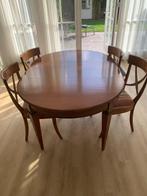 Klassieke eetkamerstoelen 4 ex, Huis en Inrichting, Tafels | Eettafels, Ophalen, Minder dan 50 cm, 100 tot 150 cm, Klassiek