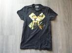 FSBN t-shirt mt S  slim fit, zwart opdruk tijger,  zgan, Kleding | Heren, Verzenden, Zwart, Zo goed als nieuw, FSBN