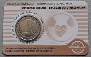 Finland 2 euro 2025 BU - Staatsbezoeken in coincard Fins beschikbaar voor biedingen