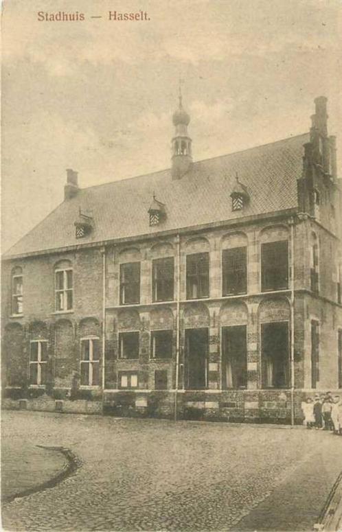(380-361-001) Hasselt Stadhuis, Verzamelen, Ansichtkaarten | Nederland, Overijssel, Voor 1920, Verzenden