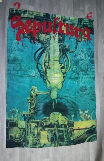 Sepultura Chaos AD A.D. vintage vlag metal hardrock beschikbaar voor biedingen