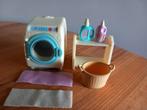 Sylvanian families wasmachine set compleet, Ophalen of Verzenden, Zo goed als nieuw, Poppenhuis