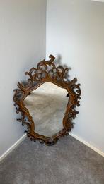 Barok/Rococo Houten Spiegel, Huis en Inrichting, Woonaccessoires | Spiegels, Ophalen of Verzenden, Gebruikt, Overige vormen, 50 tot 75 cm