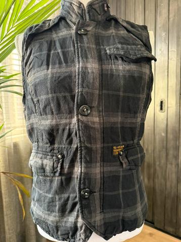 G-Star gilet met ruitpatroon - mt. L beschikbaar voor biedingen