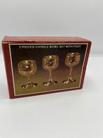 3 thee licht houders wijnglas model kandelaar, Ophalen of Verzenden, Nieuw