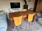 Montis Spica eetkamer stoelen (4 stuks) met houten tafel, Huis en Inrichting, Complete inboedels, Ophalen
