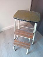 Vintage Keuken Trapje - Opstapje, Ophalen, Gebruikt, Bruin, Eén