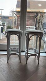 Vintage thonet barkrukken 2 stuks, Huis en Inrichting, Barkrukken, Gebruikt, Met voetsteun, 60 tot 90 cm, Ophalen of Verzenden