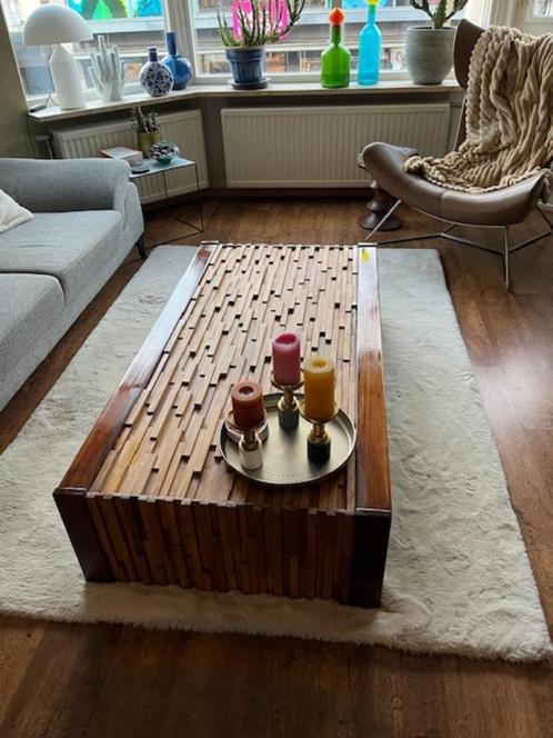 Vintage design Percival Lafer salontafel Brazilie brutalist, Huis en Inrichting, Tafels | Salontafels, Gebruikt, Minder dan 50 cm