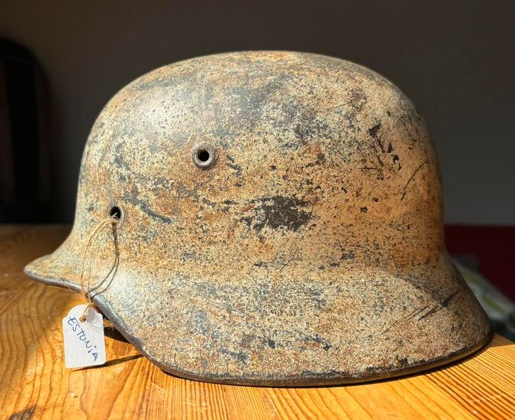 Staalhelm M40 wintercamo (Luftwaffe), Verzamelen, Militaria | Tweede Wereldoorlog, Landmacht, Duitsland, Ophalen