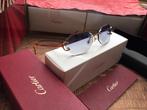 Cartier zonnebril Piccadilly goud diamant cut, Zonnebril, Overige kleuren, Nieuw, Ophalen
