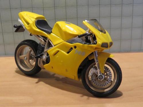 Ducati 748 yellow 1:18 blister, Hobby en Vrije tijd, Modelauto's | 1:18, Nieuw, Motor, Maisto, Ophalen of Verzenden