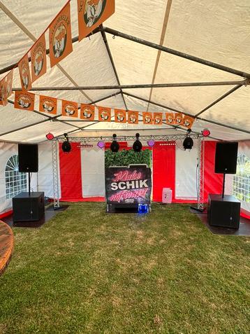 Geluidsinstallatie/ lichtshow te huur! beschikbaar voor biedingen