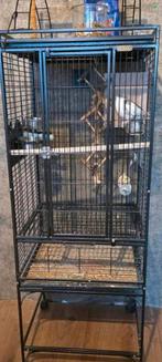 Leuke vogel kooi op wieltjes, Ophalen, Metaal, Vogelkooi