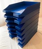 7 Leitz brievenbakjes A4, stapelbaar, blauw, 1,75 euro p/s, Diversen, Ophalen of Verzenden, Zo goed als nieuw