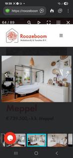 VT Wonen Hemelbed - 120x200 Zwart Metaal, Huis en Inrichting, Slaapkamer | Bedden, Ophalen, Zwart, VT Wonen, Zo goed als nieuw
