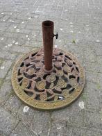 Gietijzeren Parasolvoet met Rozenmotief, Tuin en Terras, Parasols, Ophalen, Gebruikt, Minder dan 1 meter, Parasolvoet