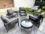 Compleet tuinset, Tuin en Terras, Tuinsets en Loungesets, Ophalen, 4 zitplaatsen, Bijzettafel, Aluminium