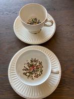 2 Wedgewood Conway theekopjes, Ophalen of Verzenden, Zo goed als nieuw, Kop en/of schotel