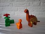 Dino met jong en bloemen., Ophalen of Verzenden, Gebruikt