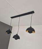 Industriële hanglamp eetkamerlamp, metaal, zwart/goud zgan, Ophalen, Zo goed als nieuw, Metaal, Industrieel