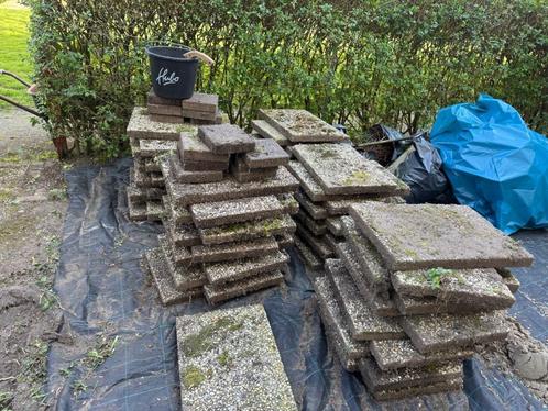 Tuin Tegels Rotterdam afhalen, Tuin en Terras, Tegels en Klinkers, Gebruikt, Terrastegels, Beton, 10 m² of meer, Ophalen of Verzenden