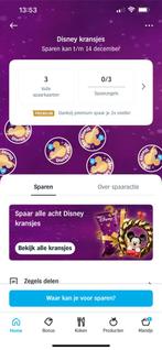 3 AH kDisney kransjes spaarkaarten, Verzamelen, Supermarktacties, Albert Heijn, Ophalen