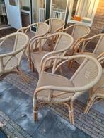 Rotan tuinstoelen acht stuks, mag ook per stuk, Tuin en Terras, Ophalen of Verzenden, Zo goed als nieuw, Rotan