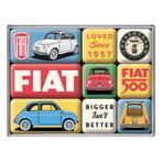 Fiat 500 magneet set (9 magneetjes), Nieuw, Auto's, Ophalen of Verzenden