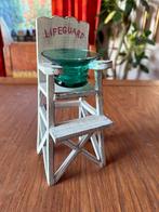 Lifeguard lichtjeshouder, Ophalen of Verzenden, Gebruikt, Wit, Hout